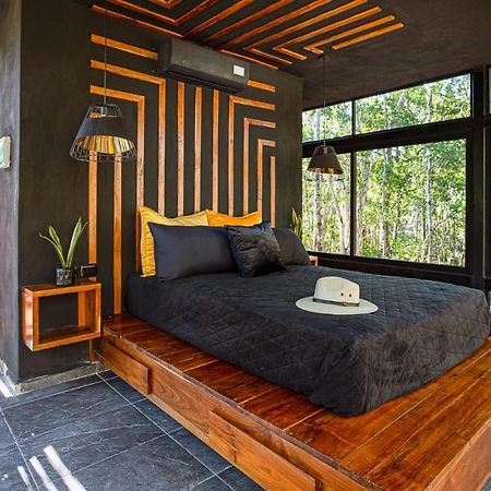 Tiny House En La Selva Con Cenote Natural Privado ตูลุม ภายนอก รูปภาพ