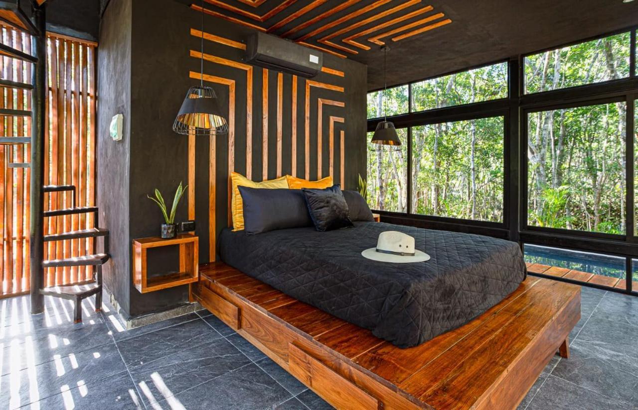 Tiny House En La Selva Con Cenote Natural Privado ตูลุม ภายนอก รูปภาพ